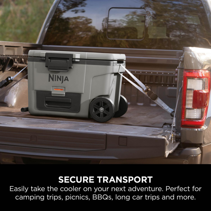 Ninja FB245UKGY Ninja FrostVault 45QT/42L Wheeled Cooler with Dry Zone - Slate Grey | Ninja | Brands | Euronics Site