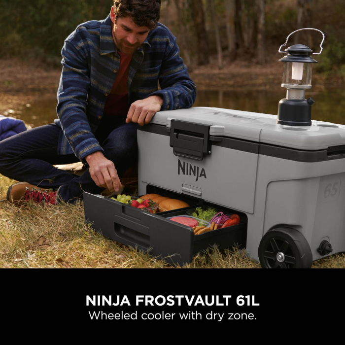 Ninja FB265EUUKGY FrostVault 65QT Wheeled Cooler Slate Grey
