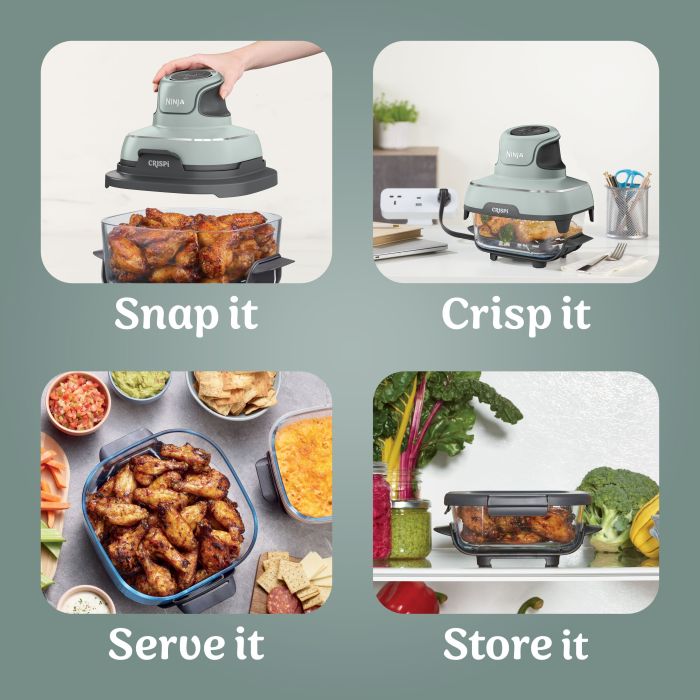 Ninja FN101UKSG CRISPi 4-in-1 Portable Air Fryer - Sage