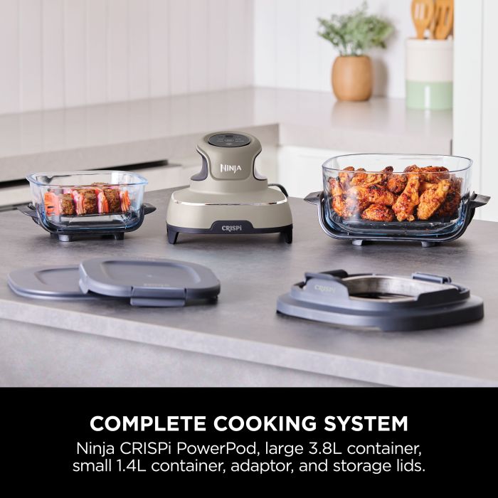 Ninja FN101UKST CRISPi 4-in-1 Portable Air Fryer - Stone