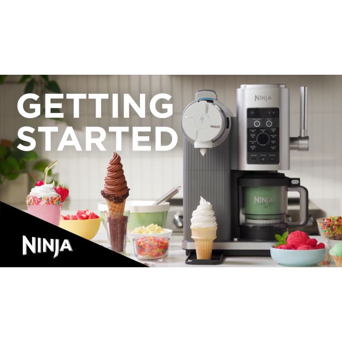 Ninja NC701UK Swirl by CREAMi 13-in-1 Soft Serve & Ice Cream Maker - Platinum Silver