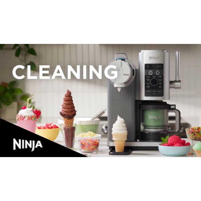 Ninja NC701UK Swirl by CREAMi 13-in-1 Soft Serve & Ice Cream Maker - Platinum Silver