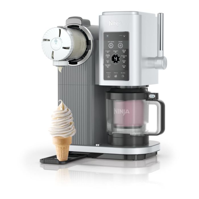 Ninja NC701UK Swirl by CREAMi 13-in-1 Soft Serve & Ice Cream Maker - Platinum Silver