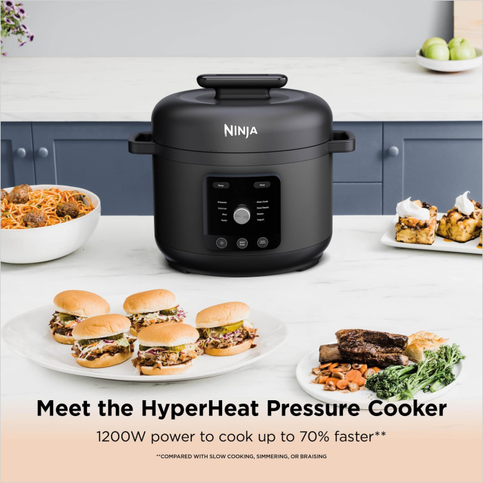 Ninja PC201UK 9-in-1 Pressure and Rice Cooker Grey