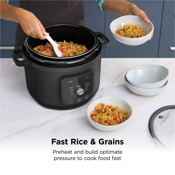 Ninja PC201UK 9-in-1 Pressure and Rice Cooker Grey