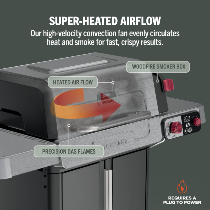 Ninja PG301UK FlexFlame Gas BBQ & Outdoor Cooking System