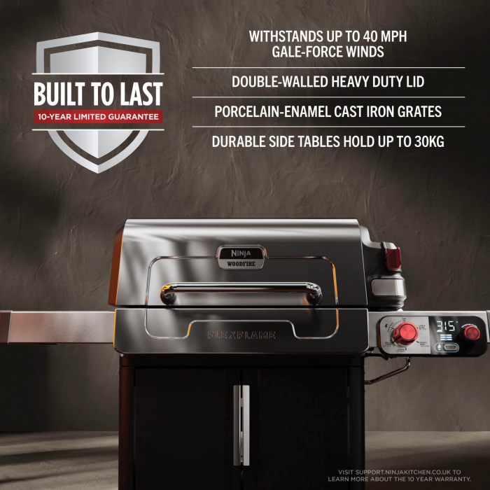 Ninja PG301UK FlexFlame Gas BBQ & Outdoor Cooking System