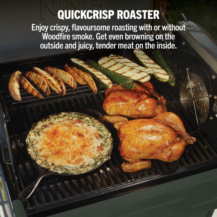 Ninja PG301UKGN FlexFlame Gas BBQ Green