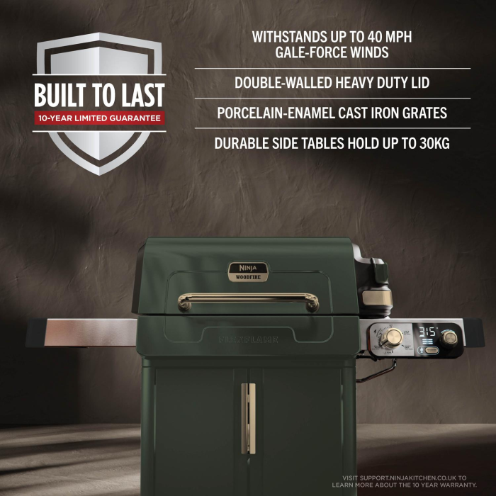 Ninja PG301UKGN FlexFlame Gas BBQ Green