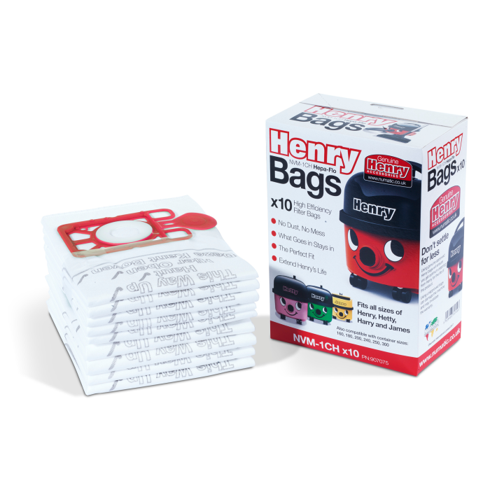 Numatic Henry HepaFlo Filter Bags Model 907075 - White