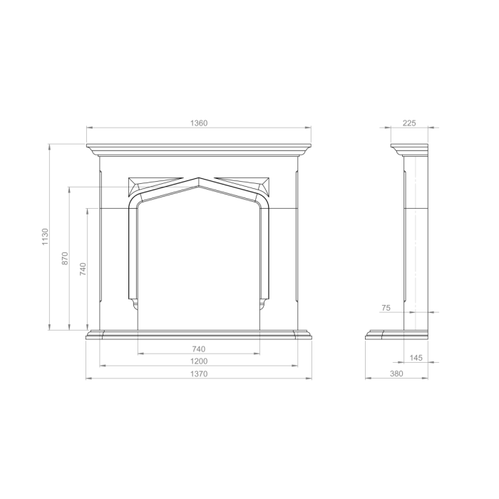 Penman Collection 7990412 Delamere (Inc. Chamber, Hearth + Back Hearth)