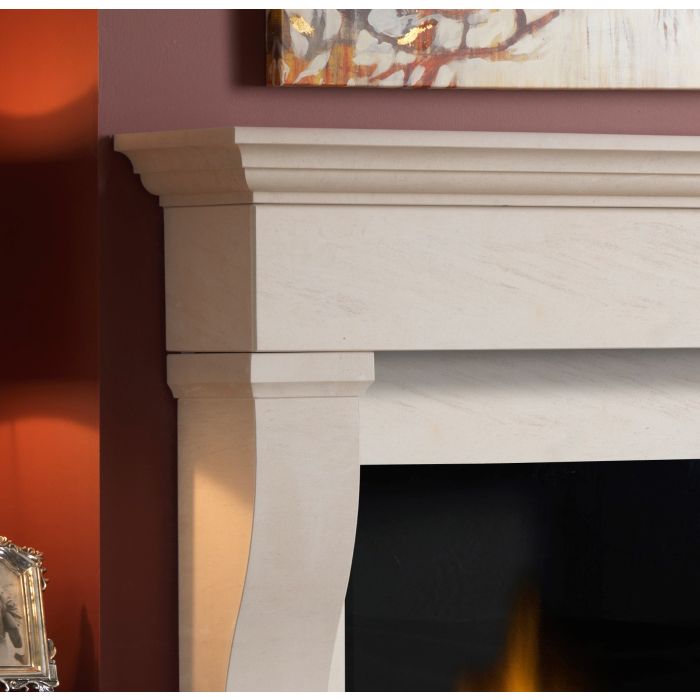 Penman Collection 7990431 Tavira (Inc. Hearth + Back Hearth + Slips) Limestone 57'