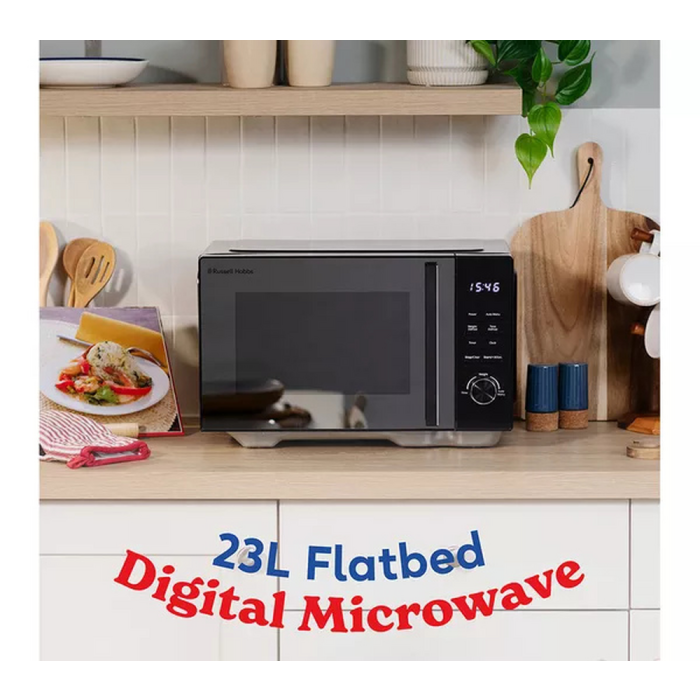 Russell Hobbs RHFM2365B 23L Flatbed Microwave Black