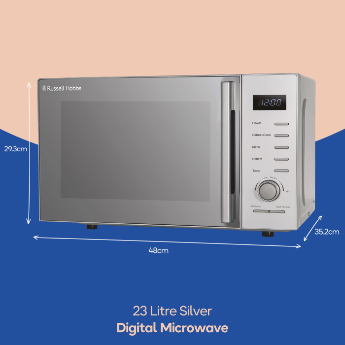 Russell Hobbs RHM2348S  23 Litres Solo Microwave - Silver