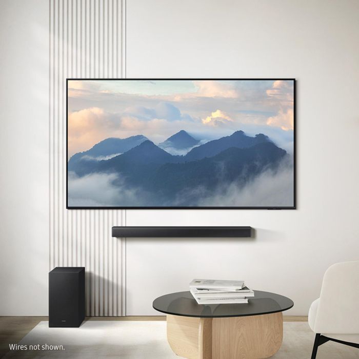 Samsung HW-B650F/XU 3.1ch 370W Soundbar with Wireless Subwoofer Bass Boost and Game Mode - Black