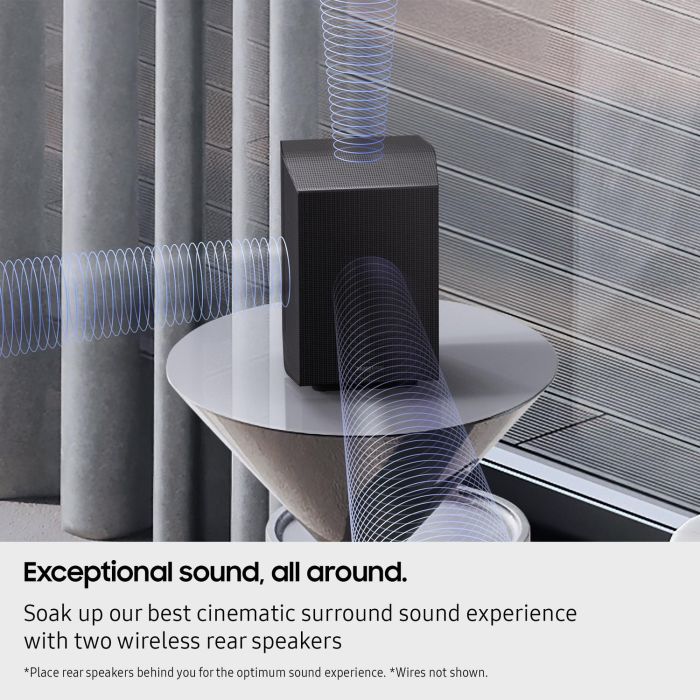 Samsung HW-Q990F/XU 11.1.4ch Q-Series Soundbar with Subwoofer & Rear Speakers - Titan Black