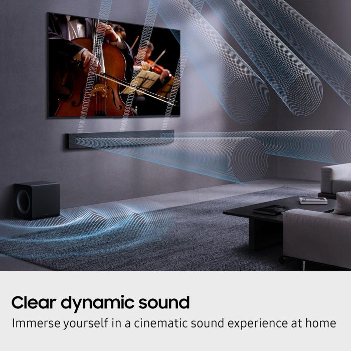 Samsung HW-QS700F/XU 3.1.2ch Q-Series Soundbar with Subwoofer - Titan Black