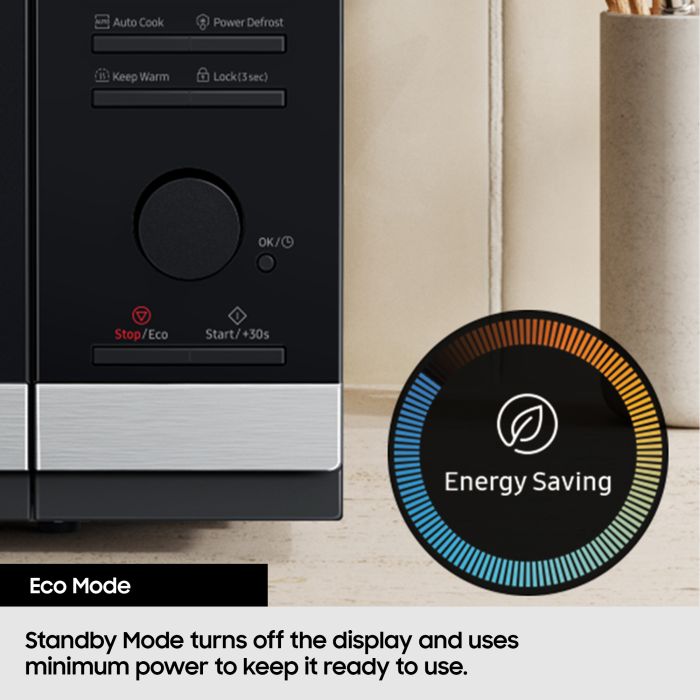 Samsung MS23K3515AKEU 23L Solo Microwave Oven with Triple Distribution System - Black