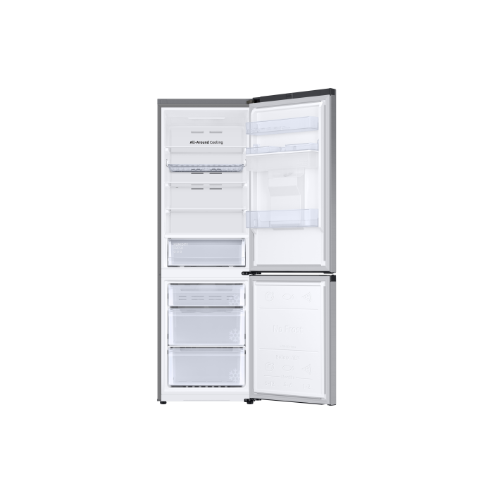 Samsung RB34C632ESA/EU 59.5cm 65 / 35 Split Fridge Freezer - Silver / White