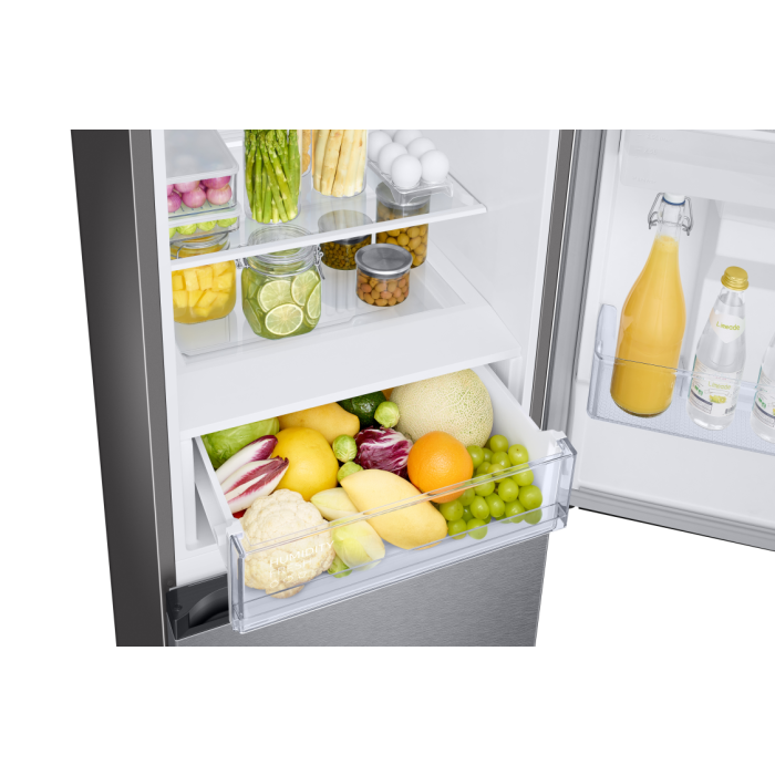 Samsung RB34C632ESA/EU 59.5cm 65 / 35 Split Fridge Freezer - Silver / White