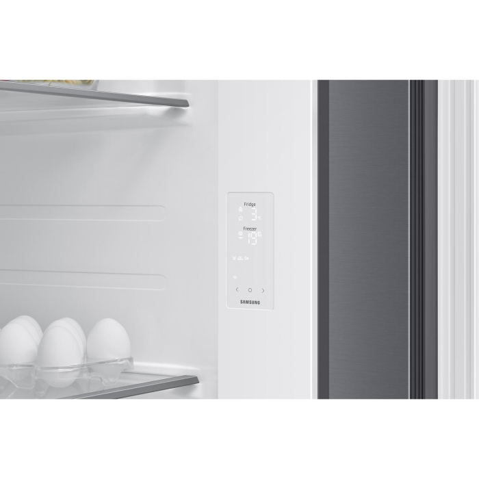 Samsung RS70F65KETEU 91.2cm Silver Fridge Freezer