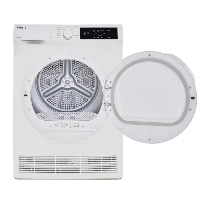 Sensis TDCF018BW 8kg Condenser Tumble Dryer - White