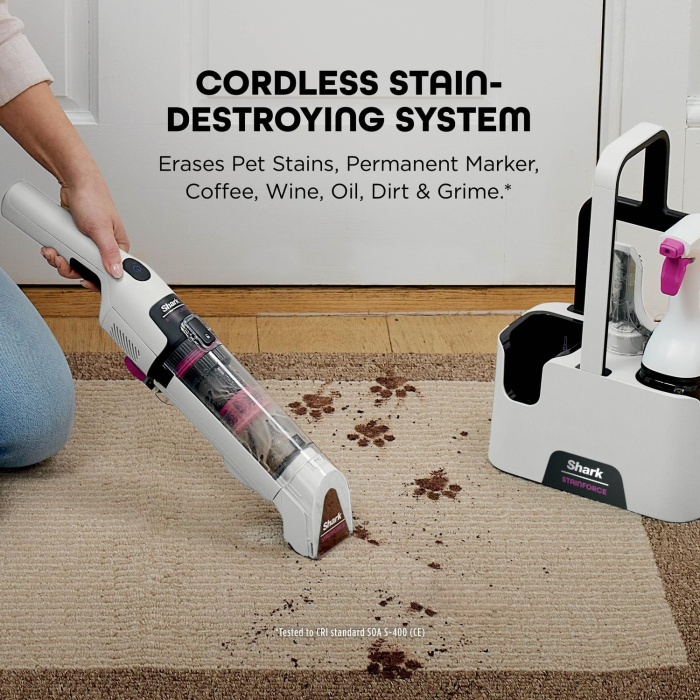 Shark HX100UKT Cordless Stain Cleaner - White