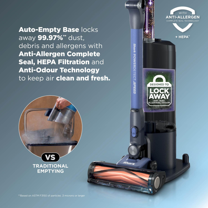 Shark IA3241UKT Phoenix Cordless Vacuum Cleaner Black