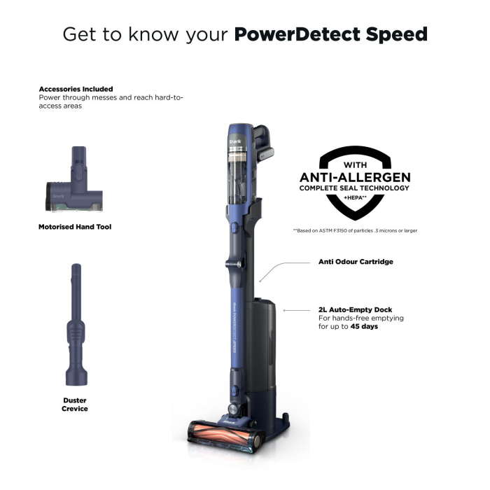 Shark IA3241UKT Phoenix Cordless Vacuum Cleaner Black