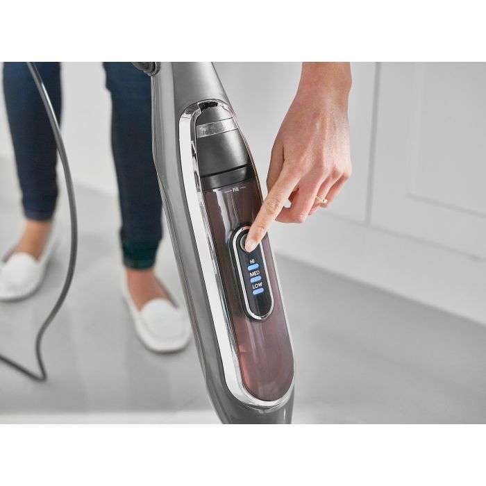 Shark S6003UK Klik n'Flip Automatic Steam Pocket Mop - Shark Steel Grey/Bordeaux