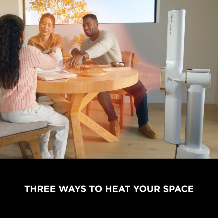 Shark TH200UKWH Fan & Heater White with LED Display