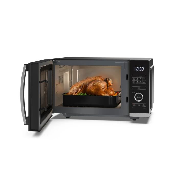 Sharp YC-QS254AU-B 25 Litres Flatbed Microwave Oven - Black