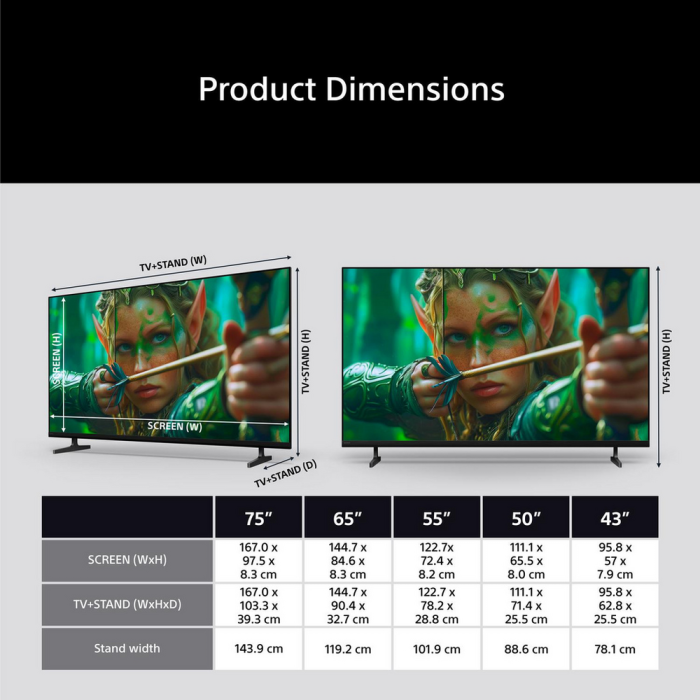 Sony K65S25M2PB.UKA 65inch 4K BRAVIA 2 II Direct LED Google TV