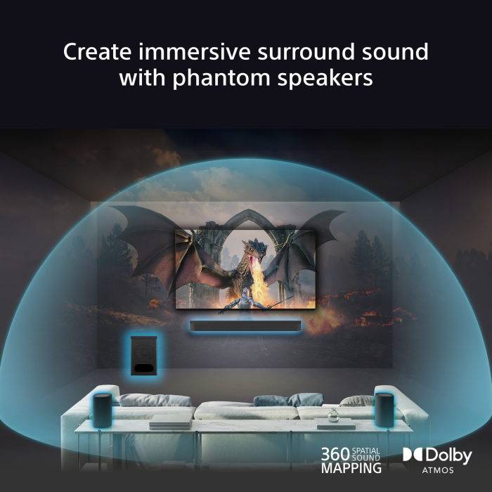 Sony SARS8.CEJ Home Theatre / Wireless Rear Speakers - Black