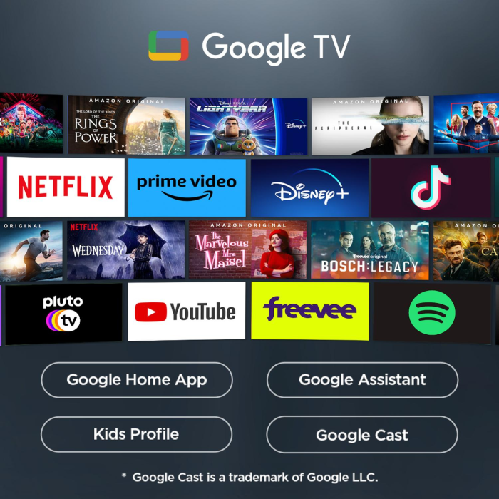 TCL 85P7K-UK 85inch QLED Direct LED HDR Google TV