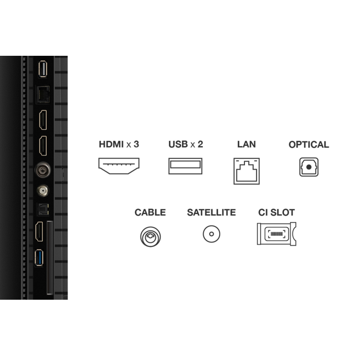 TCL 85P7K-UK 85inch QLED Direct LED HDR Google TV