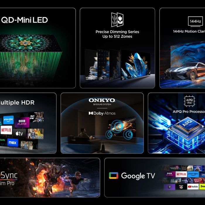 TCL 98Q6C-UK 98inch 4K QD-Mini LED UHD Smart Google TV