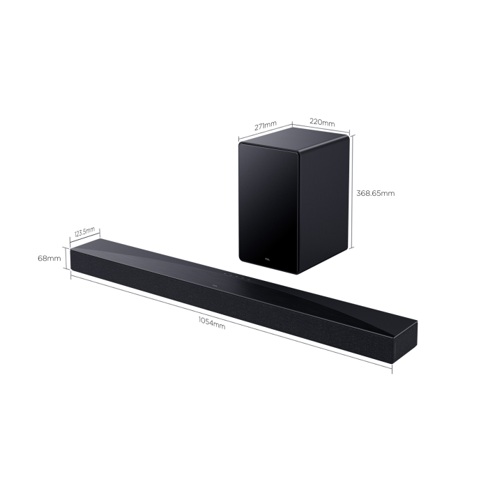 TCL Q65H Soundbar 5.1 with Dolby Atmos - Black