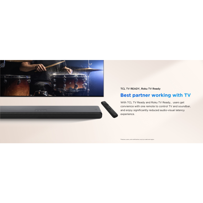 TCL S45H 2.0chPro Deep Bass Soundbar with Dolby Atmos