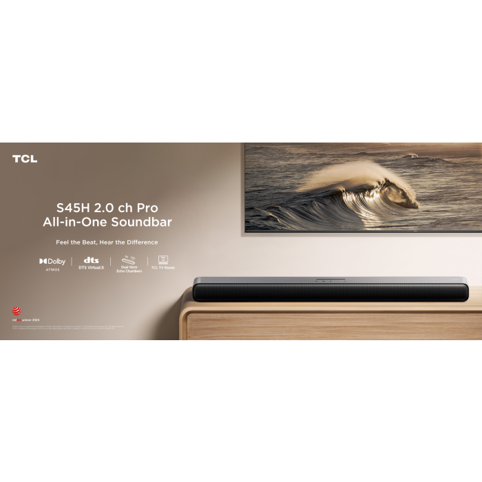 TCL S45H 2.0chPro Deep Bass Soundbar with Dolby Atmos