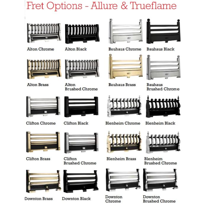 Valor 05945FS Allure Full Depth Gas Fire, Slide Control 4Kw Heat Output.