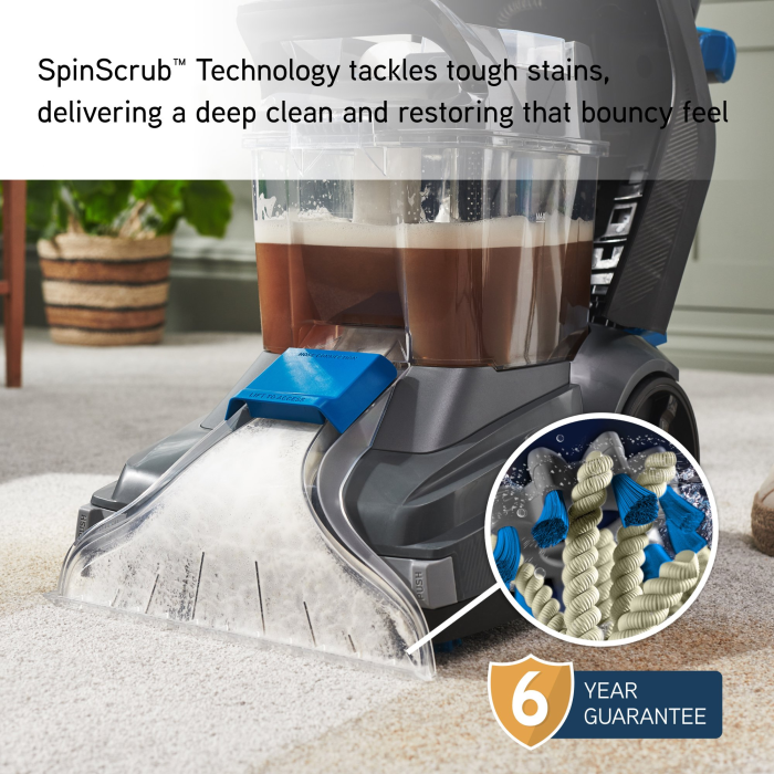 VAX CDCW-SSXS SpinScrub Power Carpet Washer - Grey & Tiger Blue