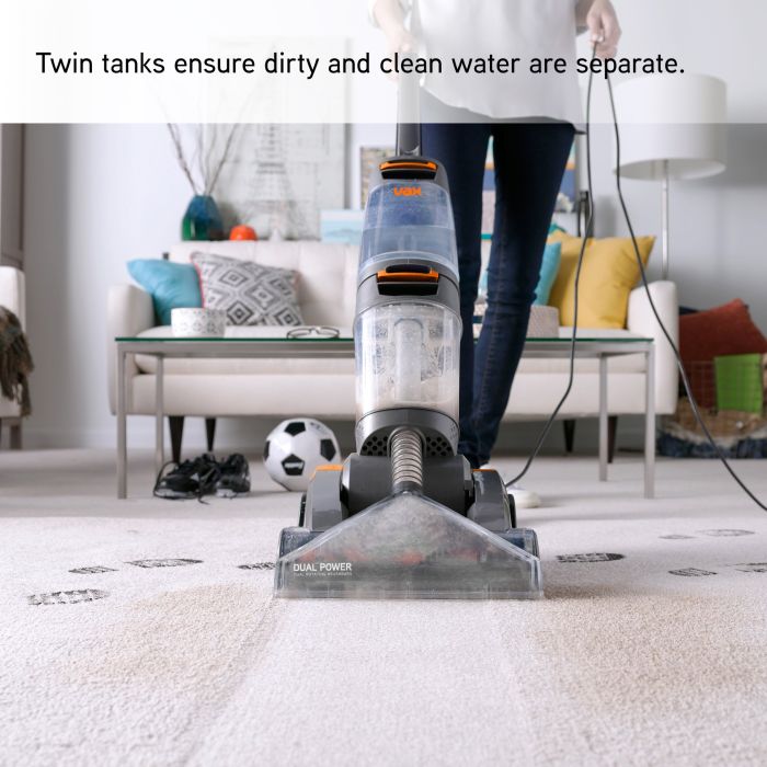VAX W86-DP-B Dual Power Carpet Washer - Orange