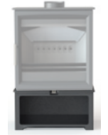 Fireline 8443 Woodtec 5kW Wide DEEP 236mm Log Store