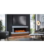 Katell CEN114 Cento Deep (Wall Mounted) 1750mm (69”) White Marble c/w Grey sides