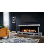 Katell CEN414 Cento Deep (Floor standing) 1750mm (69”) White Marble c/w Grey sides