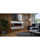 Katell VTO206F Visto Slimline (Wall Mounted) 1400mm (55") Smooth White c/w Oak (Smart App)