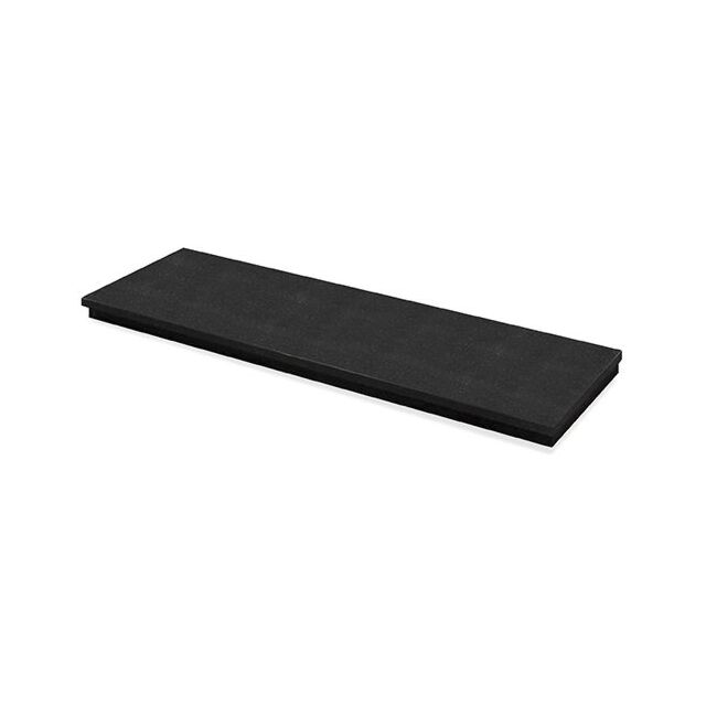 Black Granite 54' Hearth Boxed and Lipped