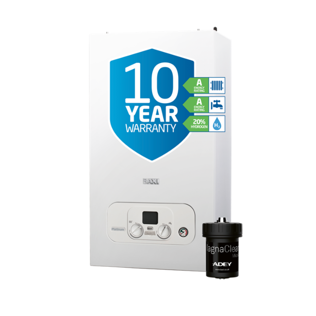 Baxi Platinum Compact 30 7844717 Combi Boiler c/w MagnaClean Micro2 Filter