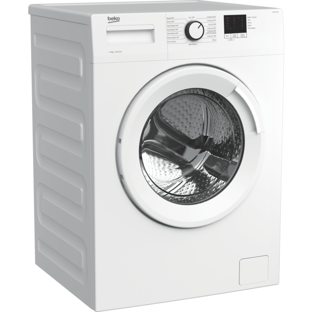 Beko WTK82041W 8kg 1200 Spin Washing Machine with Quick Programme - White